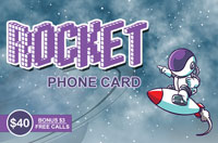 Rocket PhoneCard $40 - International Calling Cards