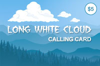 Long White Cloud $5 - International Calling Cards