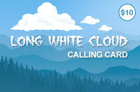 Long White Cloud $10 - International Calling Cards