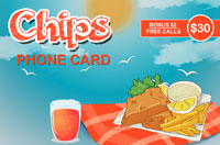 Chips Phone Card $30 - International Calling Cards